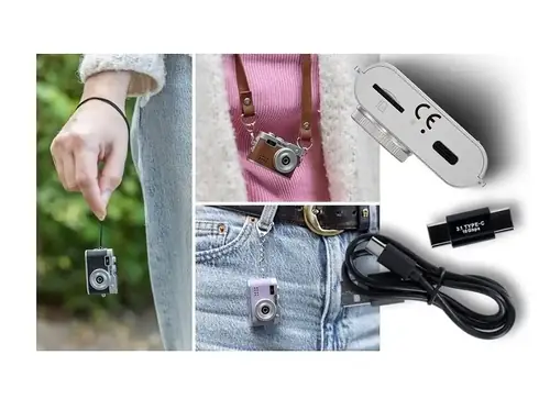 Rollei Mini Digitalkamera fialová - kľúčenka a fotoaparát