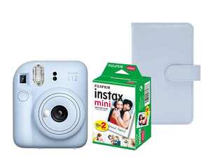 INSTAX Mini 12 blue + Colorfilm + album