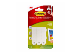 3M Command™ Picture Hanging Strips (M) - biele závesné prúžky