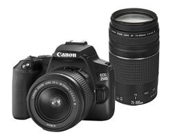 Canon EOS 250D + 18-55mm f/3.5-5.6 DC III + 75-300mm f/4-5.6 III