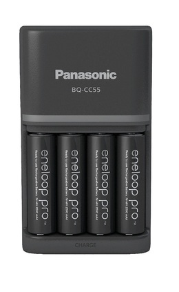 Panasonic Eneloop SMARTPLUS nabíjačka BQ-CC55 + 4xAA