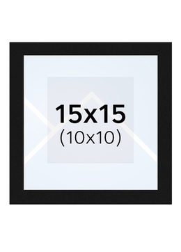 Falc Quadro - fotorámik - Čierna, 10x10, 15x15