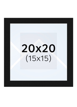 Falc Quadro - fotorámik - Čierna, 15x15, 20x20