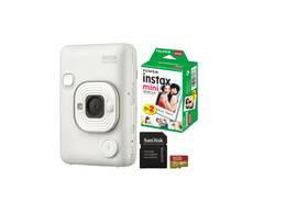 Fujifilm instax mini LiPlay™, biela + Colorfilm (20ks) + 32 GB microSD + adaptér