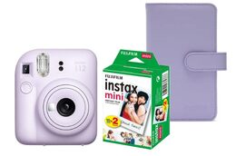 Fujifilm instax mini 12™, fialový + Colorfilm (20ks) + album