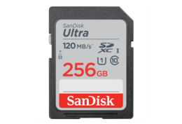 SanDisk Ultra 256GB SDXC 120mb/s Class 10 UHS-I U1