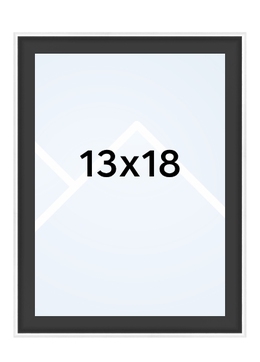 Walther SILHOUETTE - fotorámik  - Čierna, 13x18