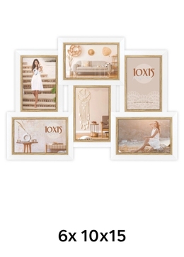 ZEP AYAS – multirám - Biela, 10x15, 10x15 x6