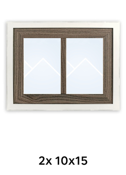ZEP Arlon 2Q - fotorámik - Hnedá / Biela, 10x15 x2