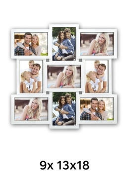 ZEP SANTANDER - multirám - Biela, 13x18 x9