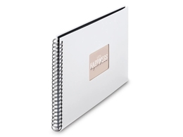 Fotoalbum Hama FINE ART, 50/36x32 - krúžková väzba, biela