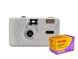 Kodak M35 šedý + farebný kinofilm Kodak 200/36