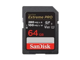 SanDisk Extreme PRO SDXC 64GB 280MB/s, V60, UHS-II