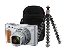 Canon PowerShot SX740 HS Lite Edition Travel Kit strieborný