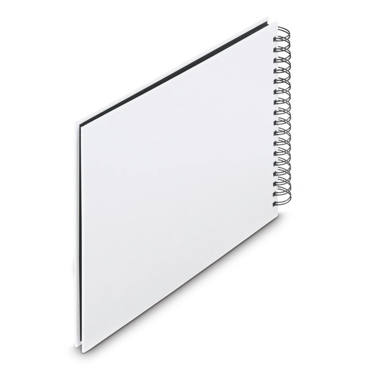 Fotoalbum Hama FINE ART, 50/28x24 - krúžková väzba, biela