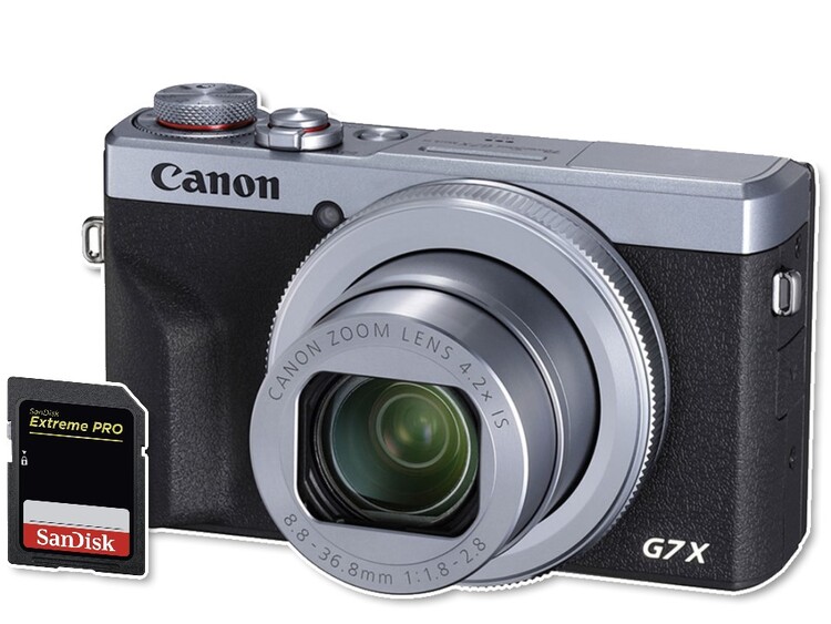 Canon PowerShot G7 X Mark III strieborný + 128GB karta Extreme PRO