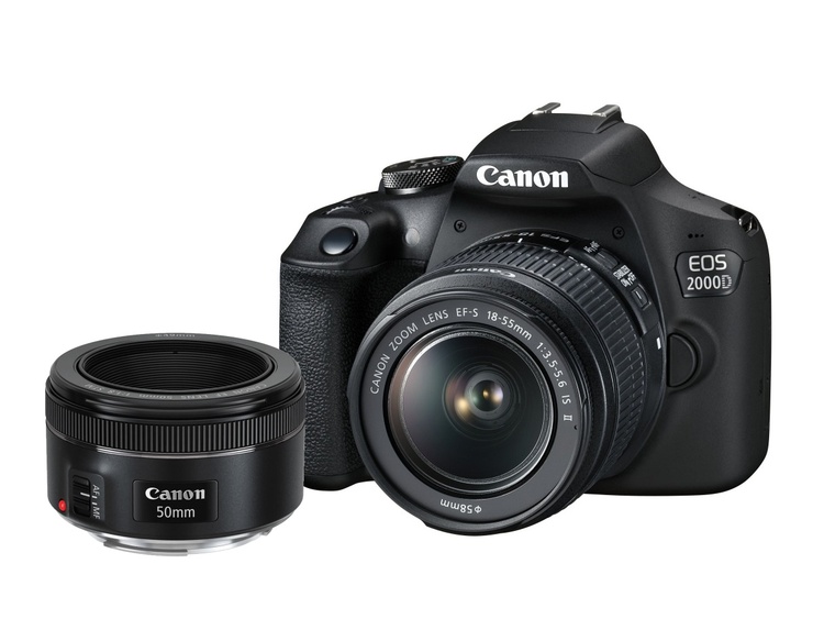 Canon EOS 2000D + 18-55mm f/3.5-5.6 IS II + EF 50/1,8 STM