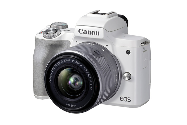 Canon EOS M50 Mark II biely + 15-45mm IS STM strieborný