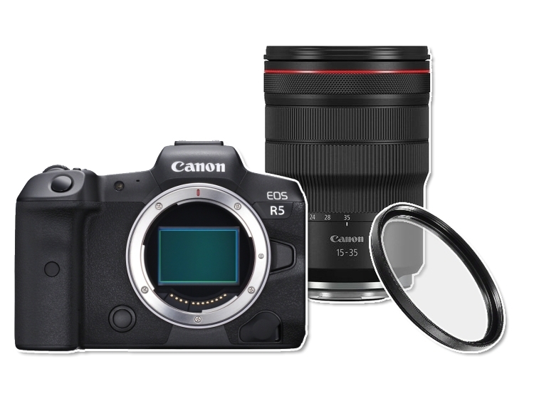 Canon EOS R5 + RF 15-35mm f/2.8 L IS USM + HD UV filter