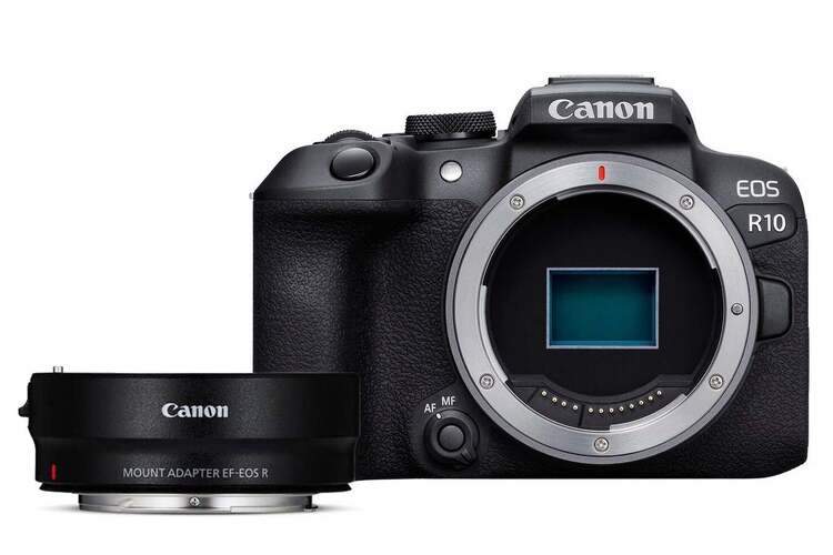 Canon EOS R10 telo + EF-EOS R adaptér