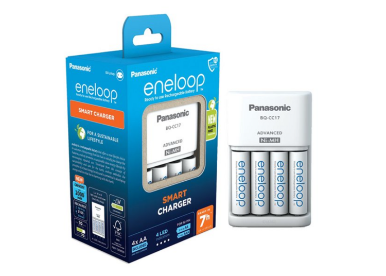 Panasonic Eneloop SMART nabíjačka BQ-CC17 + 4x AA batérie