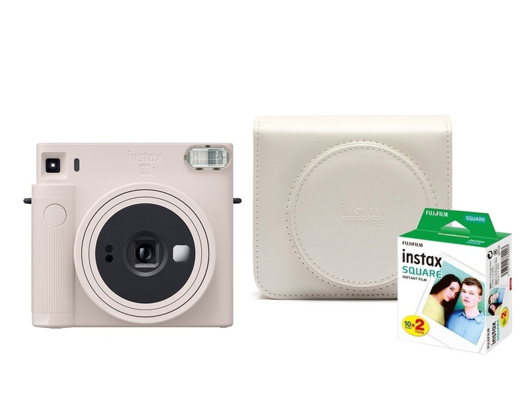 Fujifilm INSTAX SQ1 Chalk White + COLORFILM (20ks) + púzdro
