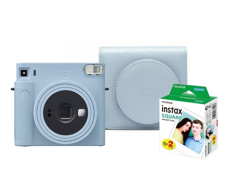 Fujifilm INSTAX SQ1 Glacier Blue + COLORFILM (20ks) + puzdro