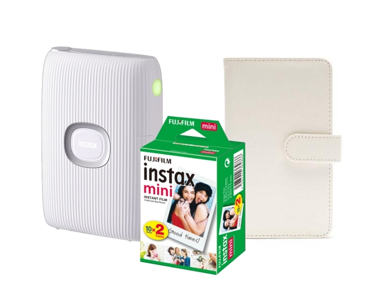 Fujifilm Instax Mini Link 2, biely + COLORFILM (20ks) + album Instax Mini