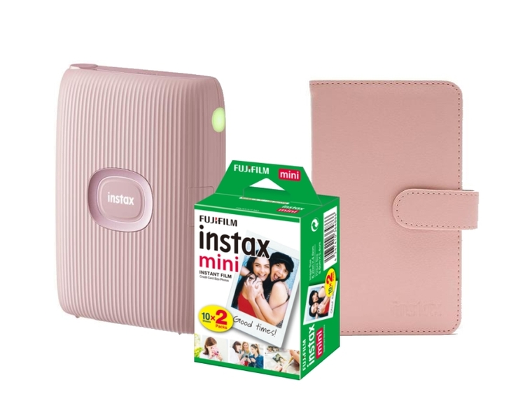 Fujifilm Instax Mini Link 2, ružová + COLORFILM (20ks) + album Instax Mini