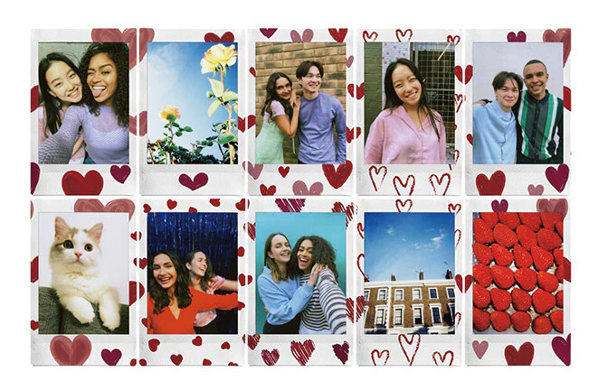FujiFilm Instax Mini Heart Sketch 10ks