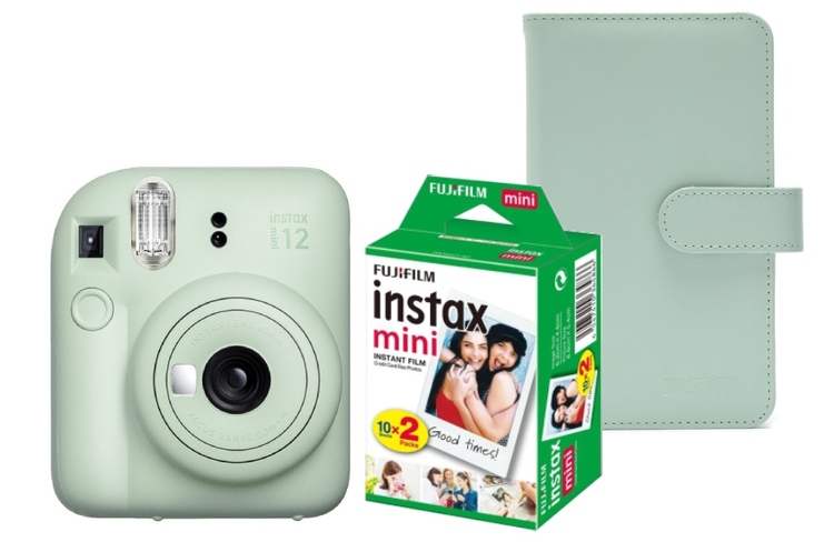 Fujifilm instax mini 12™, zelený + Colorfilm (20ks) + album
