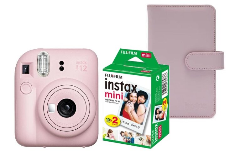 Fujifilm instax mini 12™, ružový + Colorfilm (20ks) + album