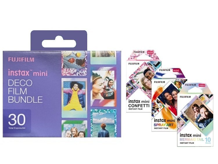Fujifilm instax™ mini Deco film bundle (3x 10ks), ver. 2