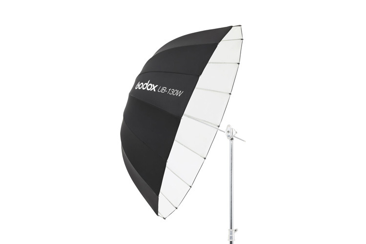 Godox UB-130W - hlboký biely parabolický dáždnik 130cm