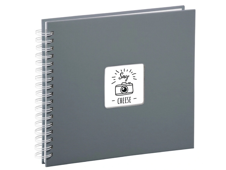 Fotoalbum Hama FINE ART, 50/28x24 - krúžková väzba, sivý