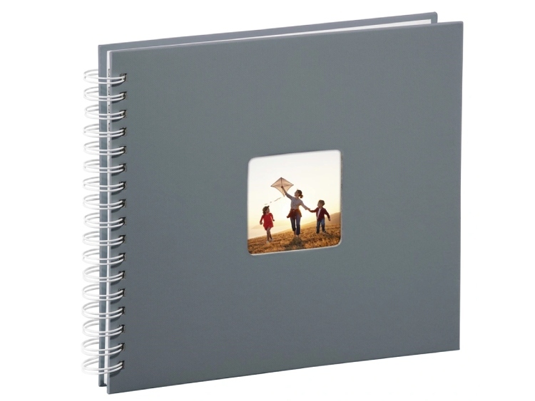 Fotoalbum Hama FINE ART, 50/28x24 - krúžková väzba, sivý