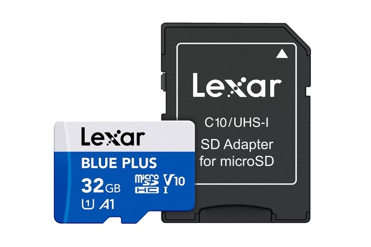 Lexar BLUE PLUS 32GB microSDHC, 100MB/s, UHS-I, V10 + adaptér