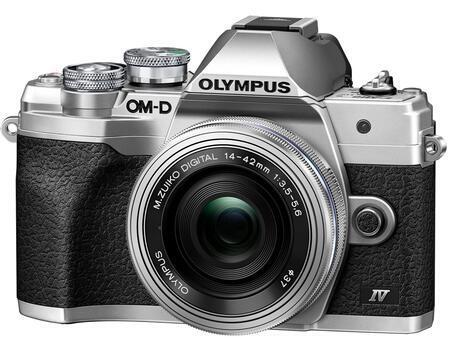Olympus OM-D E-M10 Mark IV + 14-42mm EZ Pancake strieborný