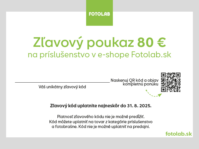 Poukaz na nákup príslušenstva v hodnote 80€