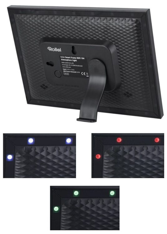 Rollei Smart Frame WiFi 104 - digitálny fotorámik - Čierna, 21,7 x 13,5