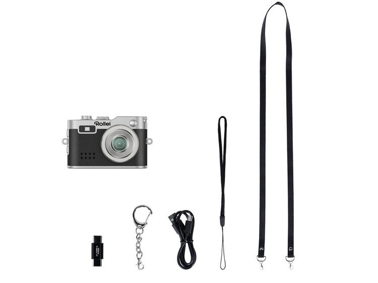 Rollei Mini Digitalkamera čierna - kľúčenka a fotoaparát