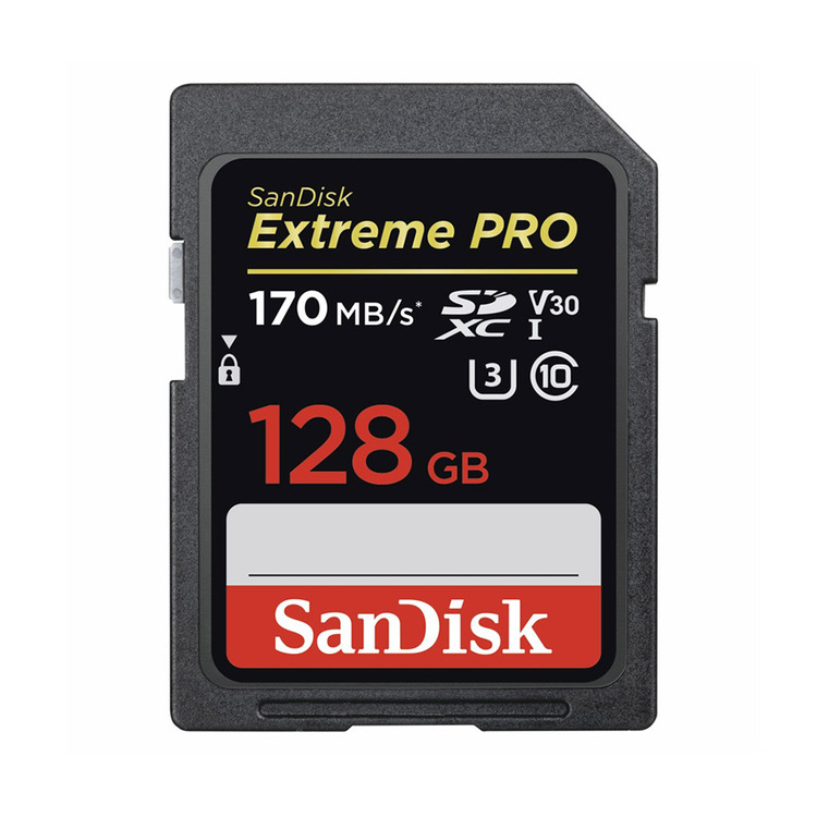 SanDisk Extreme Pro 128GB SDXC Class 10 UHS-I U3 V30 170mb/s
