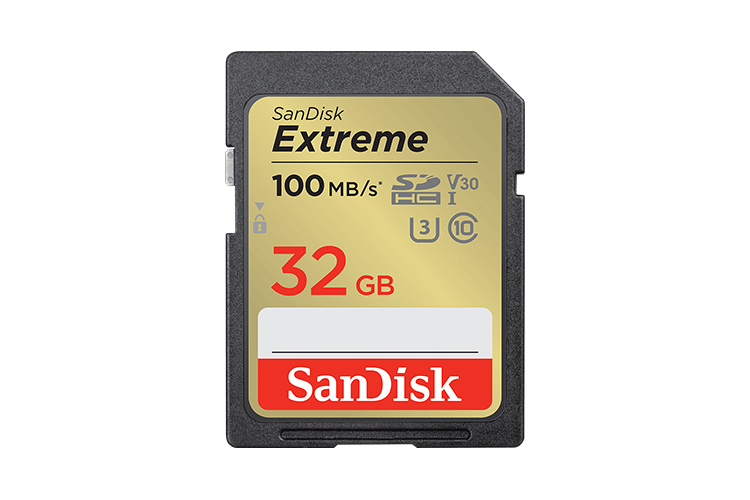 SanDisk Extreme SDHC 32GB 100 MB/s, UHS-I, Class 10, U3, V30