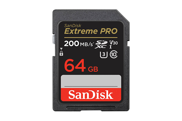 SanDisk Extreme PRO 64GB SDXC Class 10 U3 V30 UHS-I 200 MB/s