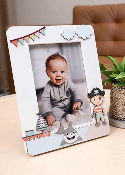 Mascagni A1672 PIRATE - fotorámik - Biela, 13x18, 13x18