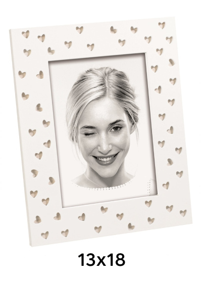 Mascagni A1736 LITTLE HEARTS - Biela, 13x18, 13x18