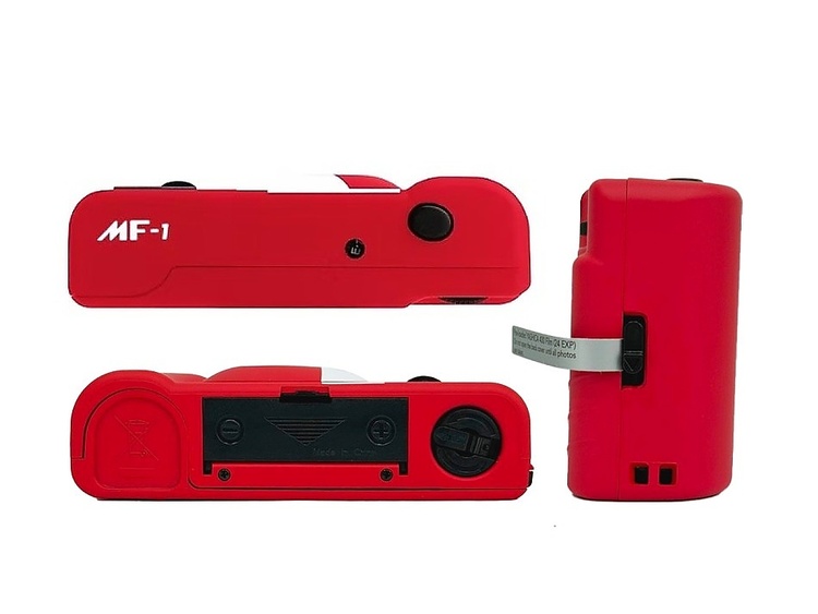 YASHICA MF-1 Snapshot Art  Red + film