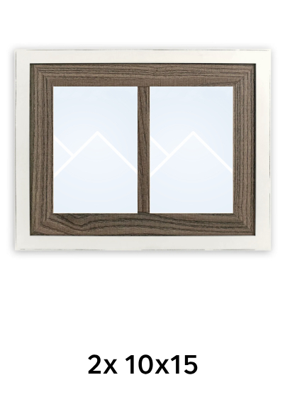 ZEP Arlon 2Q - fotorámik - Hnedá / Biela, 10x15 x2
