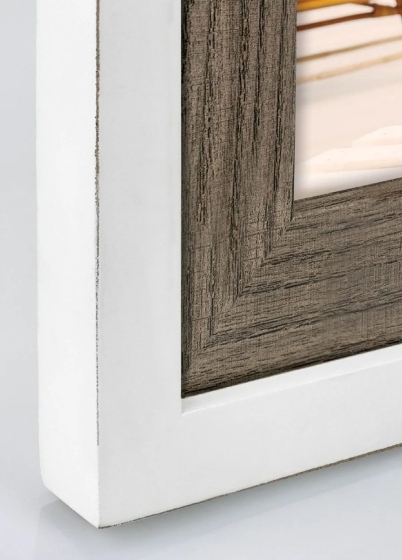 ZEP Arlon 2Q - fotorámik - Hnedá / Biela, 10x15 x2