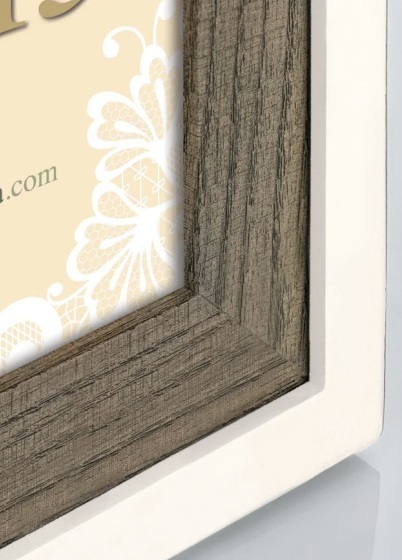 ZEP Arlon 2Q - fotorámik - Hnedá / Biela, 10x15 x2